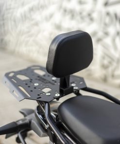 Top rack and backrest for Himalayan 450, designed for comfort and convenience. Available at Hyperrider.