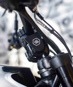Enhance control and comfort with the Himalayan 450 handlebar riser by Hyperrider