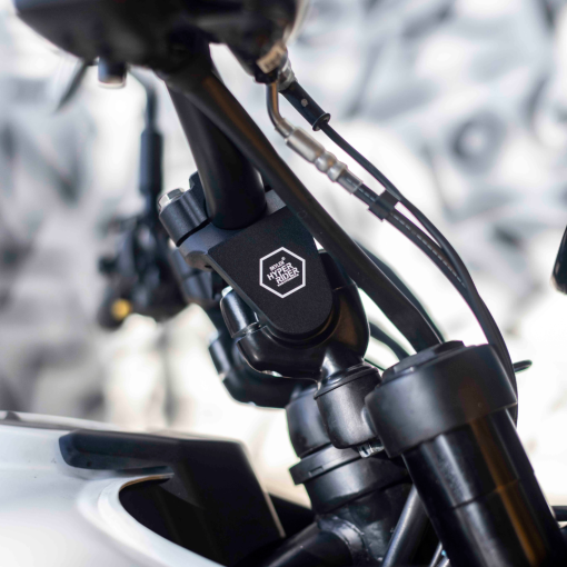 Enhance control and comfort with the Himalayan 450 handlebar riser by Hyperrider